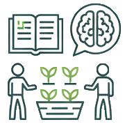 Building icon for cities, NGOs and education